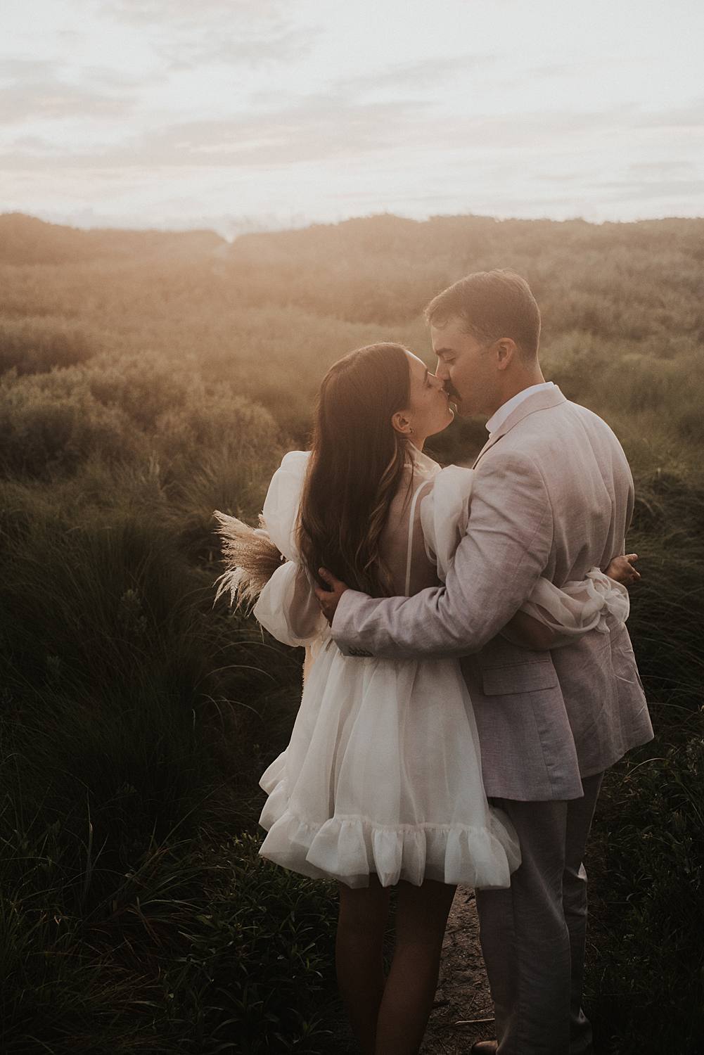 Elopement first look in Vero Beach Florida