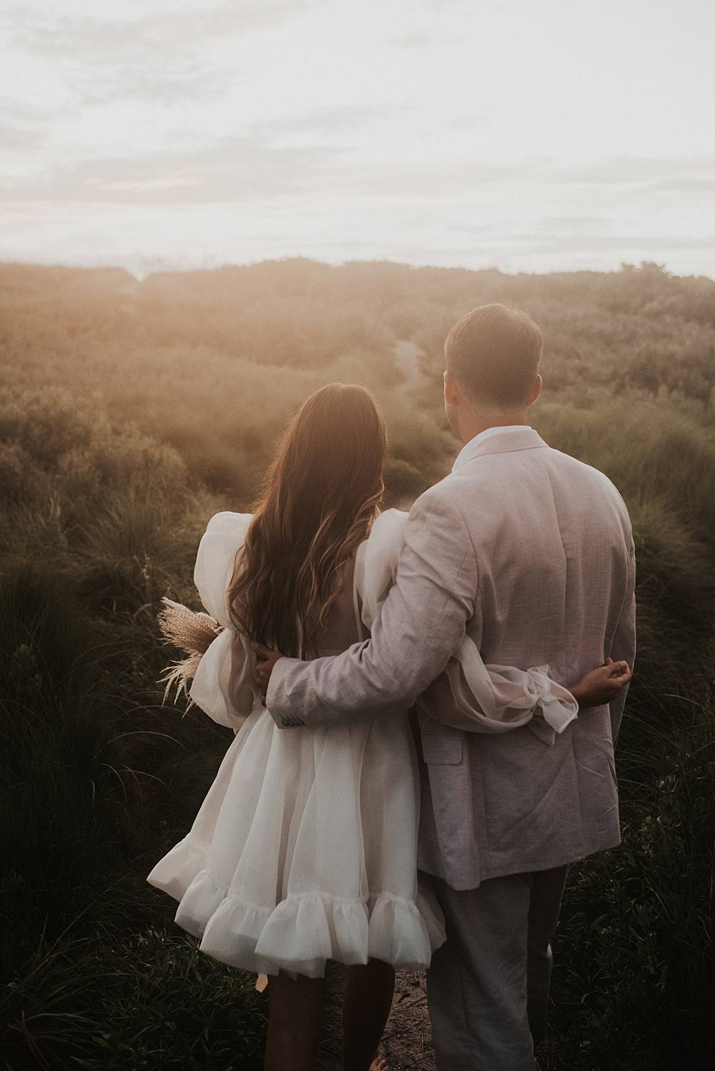 Elopement first look in Vero Beach Florida