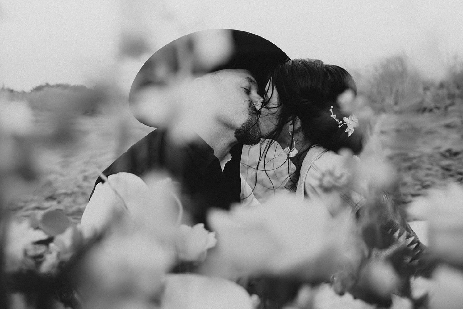 Bride and groom enjoying their luxury picnic on the beach after their Florida elopement